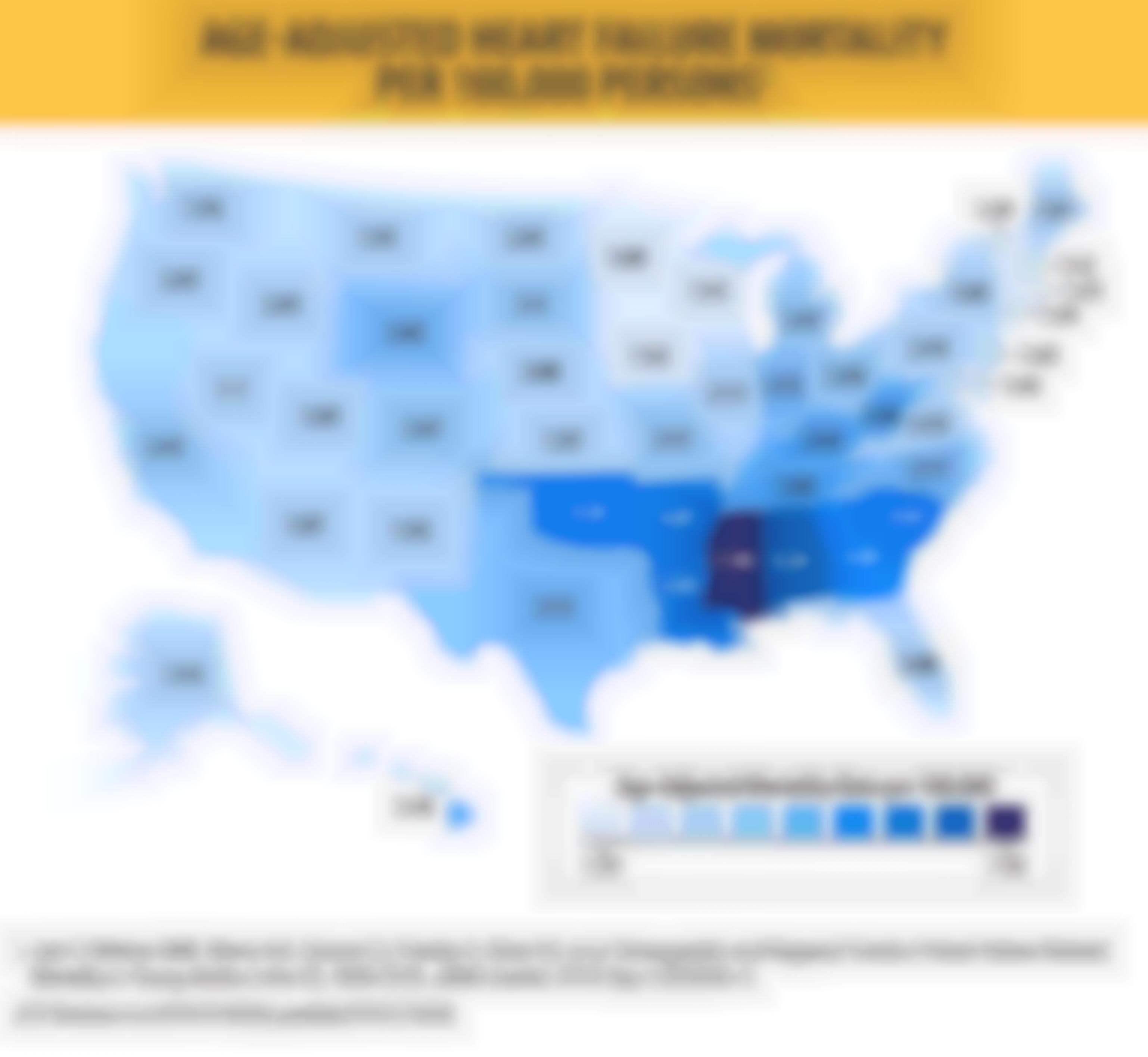 Age-Adjusted Heart Failure Mortality Per 100,000 Persons