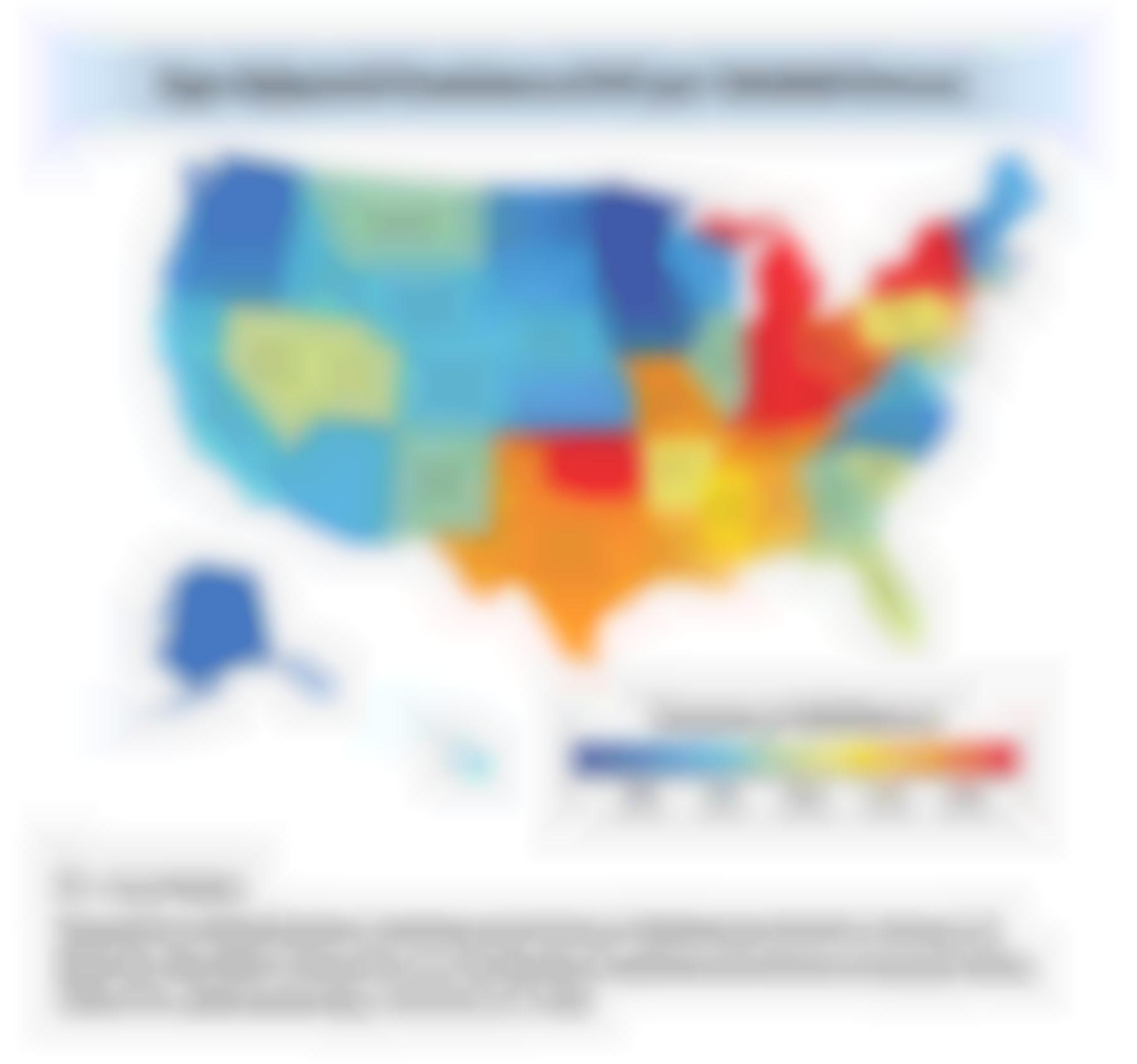 Age-Adjusted Prevalence of HF per 100,000 Persons